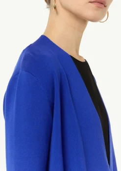 Verkürzte Strickjacke mit Pointelle-Details am Rücken-Comma Online