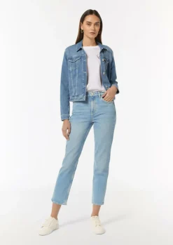 Verwaschene Jeans mit Straight Leg-Comma Outlet