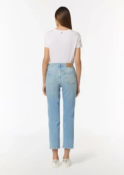 Verwaschene Jeans mit Straight Leg-Comma Outlet