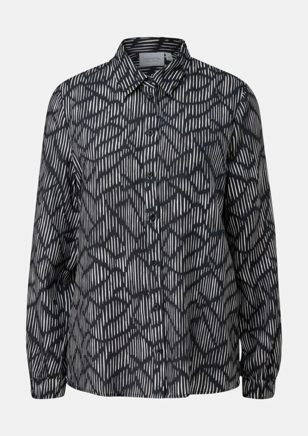 Viskosebluse mit Allover-Print-Comma Discount