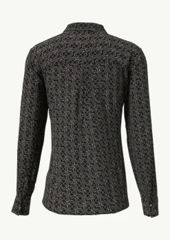 Viskose-Bluse mit All-over-Print-Comma New
