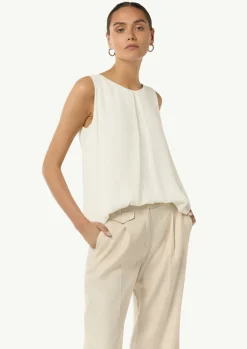 Viskosebluse mit Crêpestruktur-Comma New