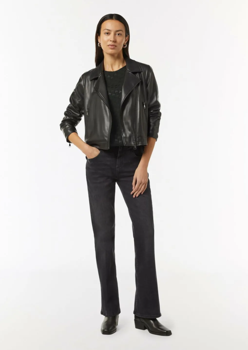 Viskosebluse mit Hahnentrittmuster-Comma Discount