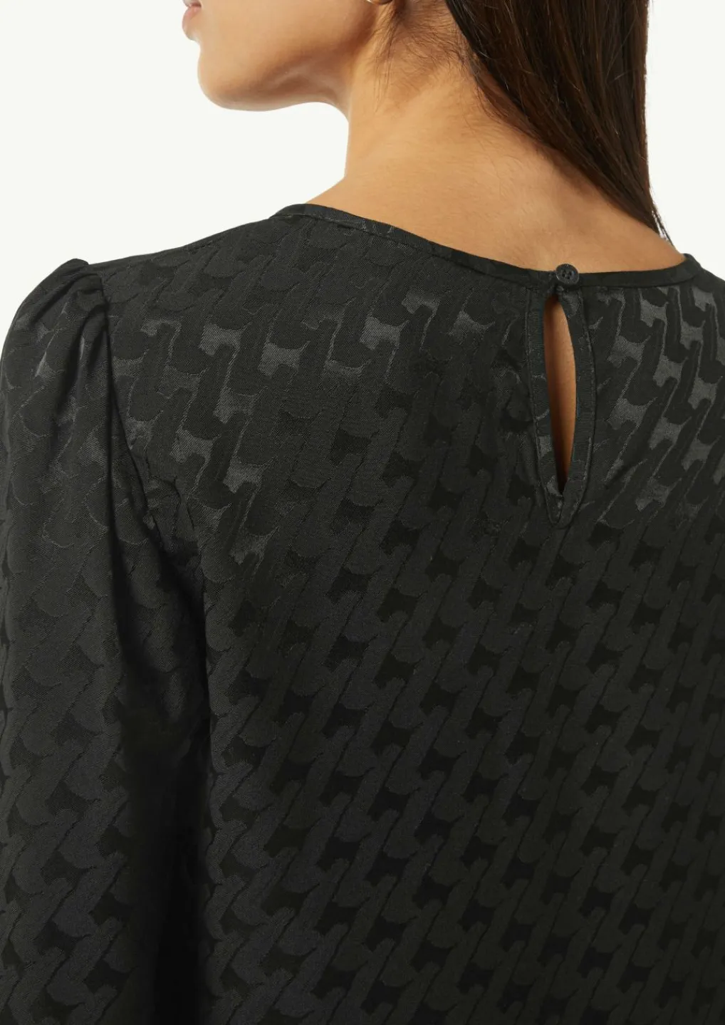 Viskosebluse mit Hahnentrittmuster-Comma Discount