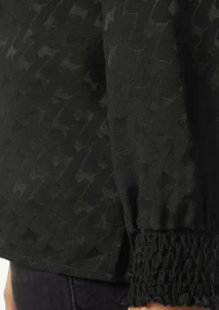 Viskosebluse mit Hahnentrittmuster-Comma Discount