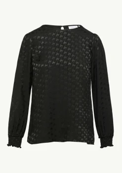 Viskosebluse mit Hahnentrittmuster-Comma Discount