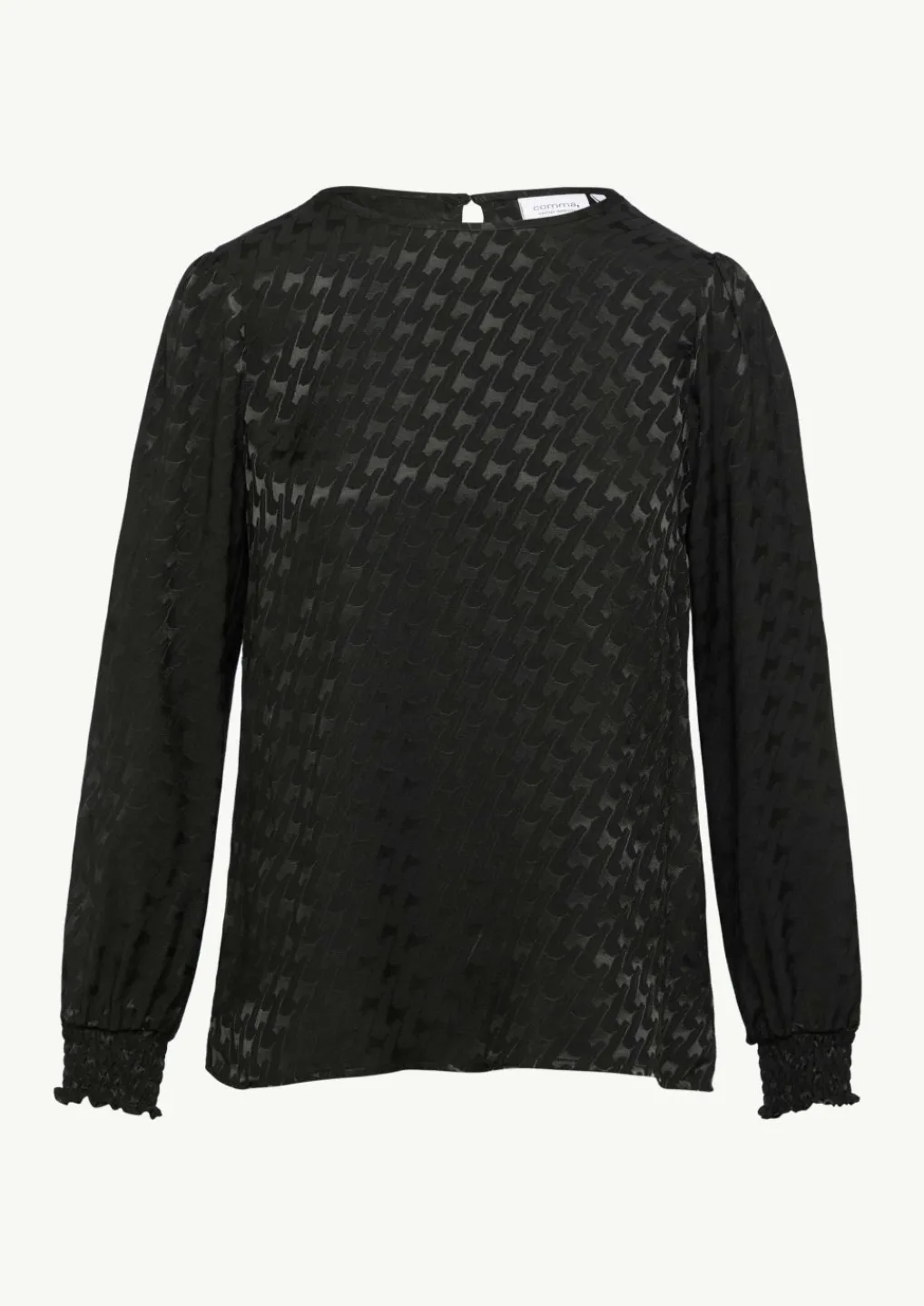 Viskosebluse mit Hahnentrittmuster-Comma Discount