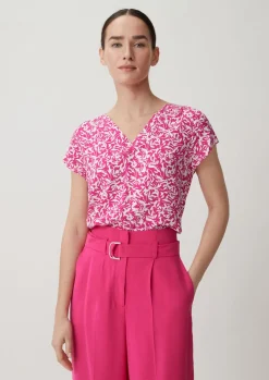 Viskosebluse mit Kappärmel-Comma Sale