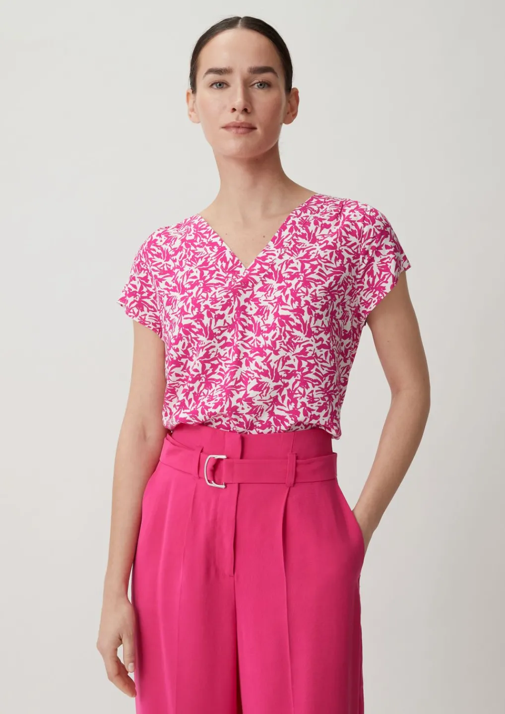 Viskosebluse mit Kappärmel-Comma Sale