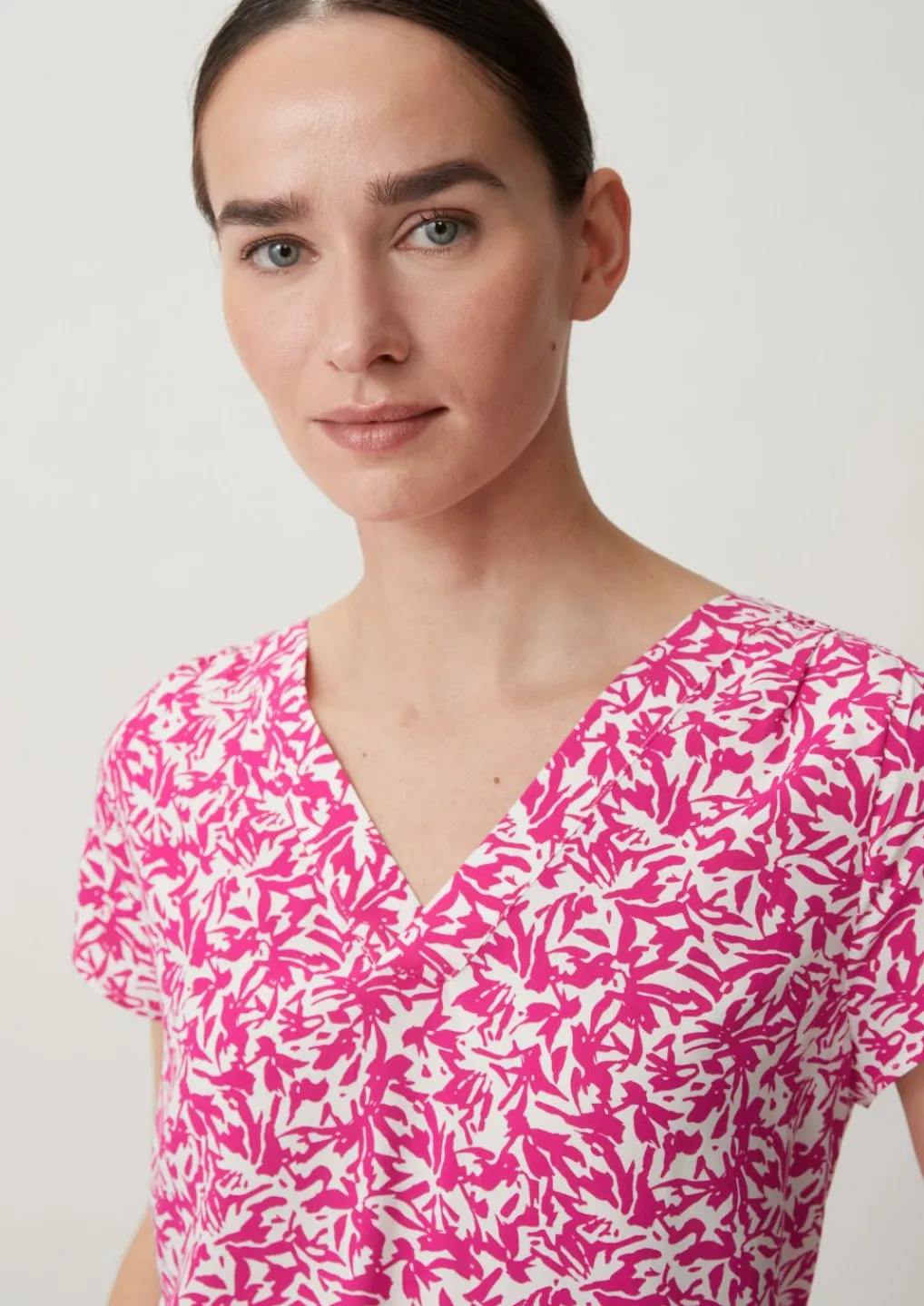 Viskosebluse mit Kappärmel-Comma Sale