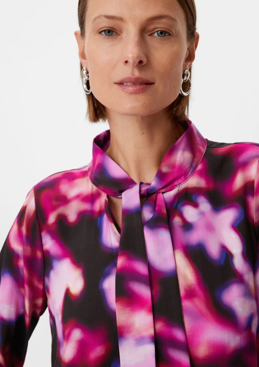 Viskosebluse mit Schluppe-Comma Online