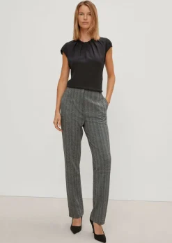 Viskosebluse mit Strukturmuster-Comma Discount