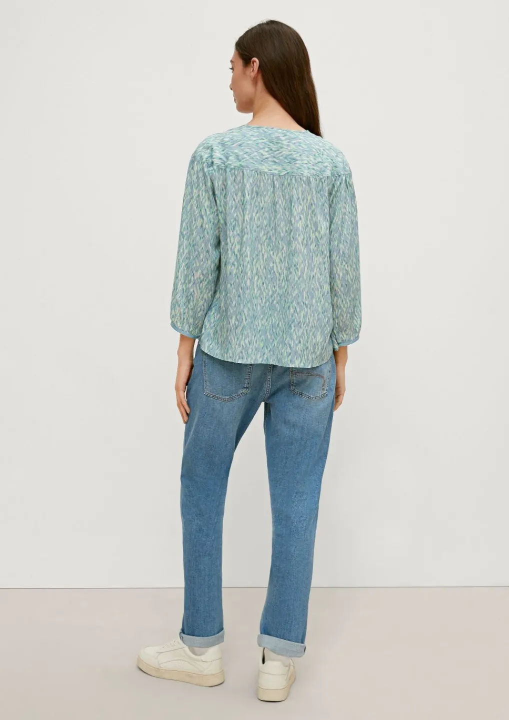 Viskosebluse mit Tunika-Ausschnitt-Comma Fashion