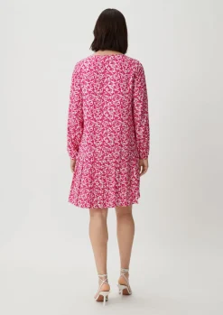 Viskosekleid aus Popeline-Comma Discount