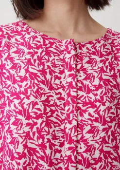 Viskosekleid aus Popeline-Comma Discount