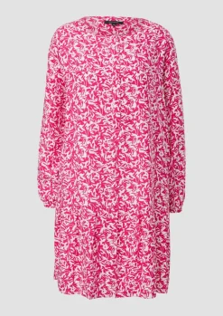 Viskosekleid aus Popeline-Comma Discount