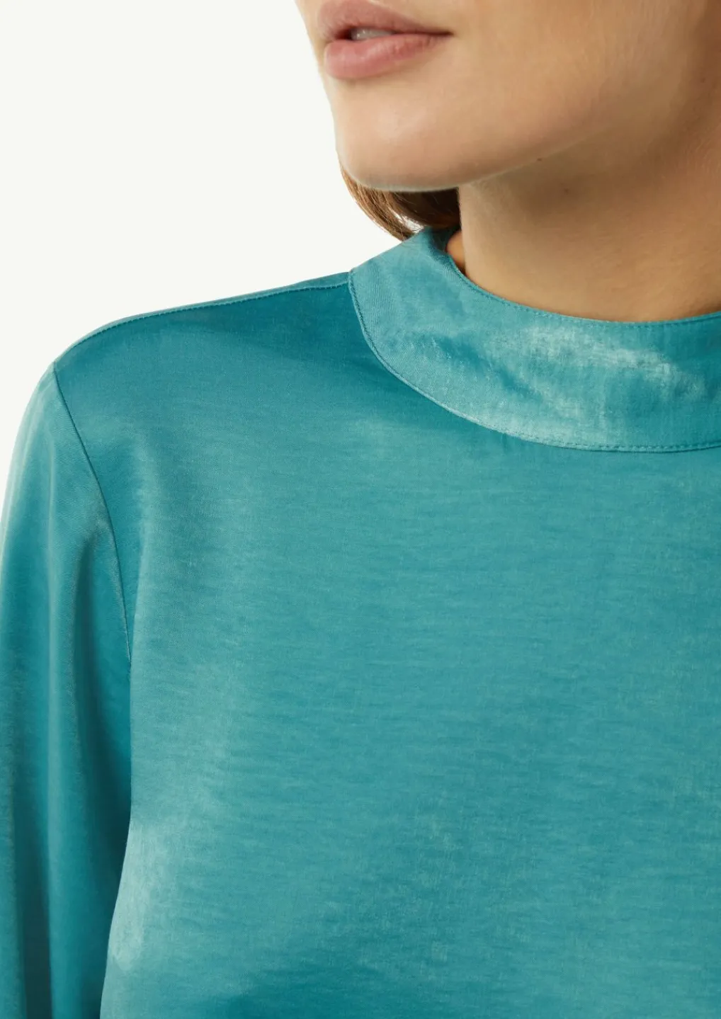 Viskosemix-Bluse mit Bindedetail-Comma Online