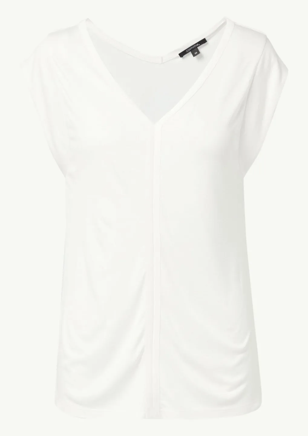 Viskoseshirt mit Kappärmeln-Comma Discount