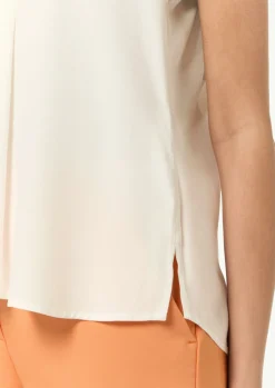 V-Neck-Top aus Crêpe-Comma Online