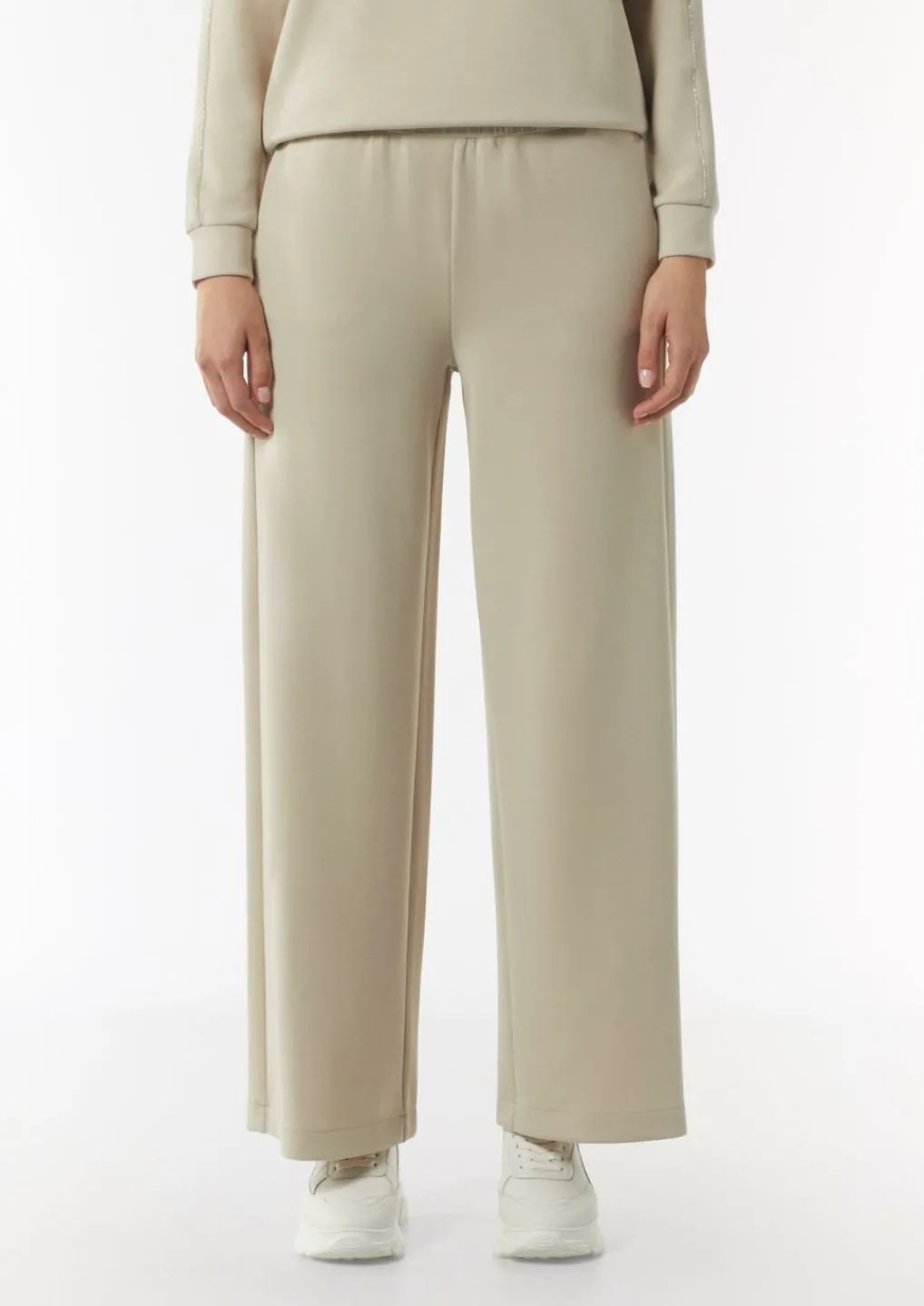 Weiche Palazzohose mit elastischem Bund-Comma Sale