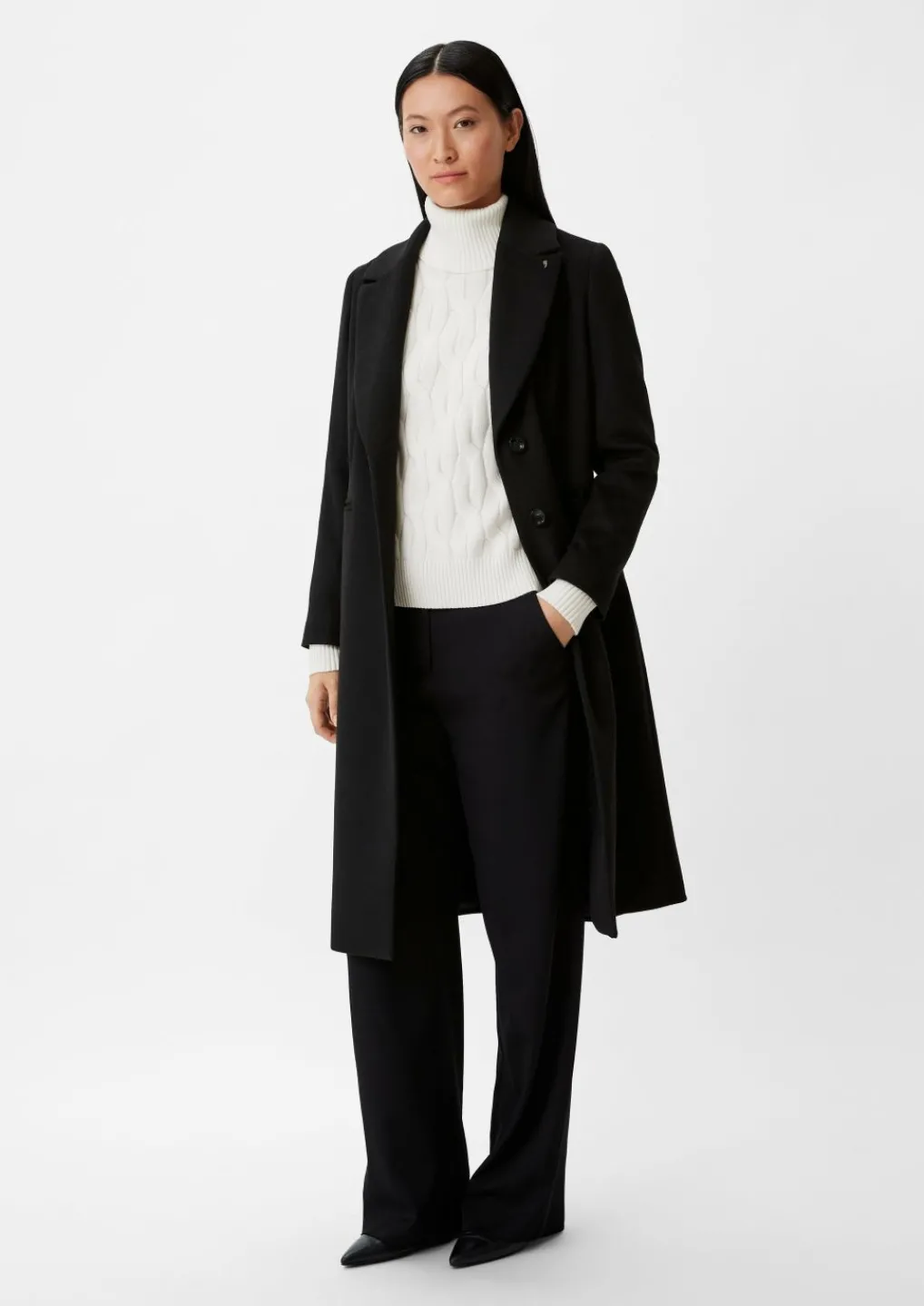 Weicher Pullover mit Strickmuster-Comma Hot