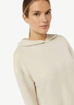 Weiches Kapuzenshirt mit Satin-Details-Comma Clearance