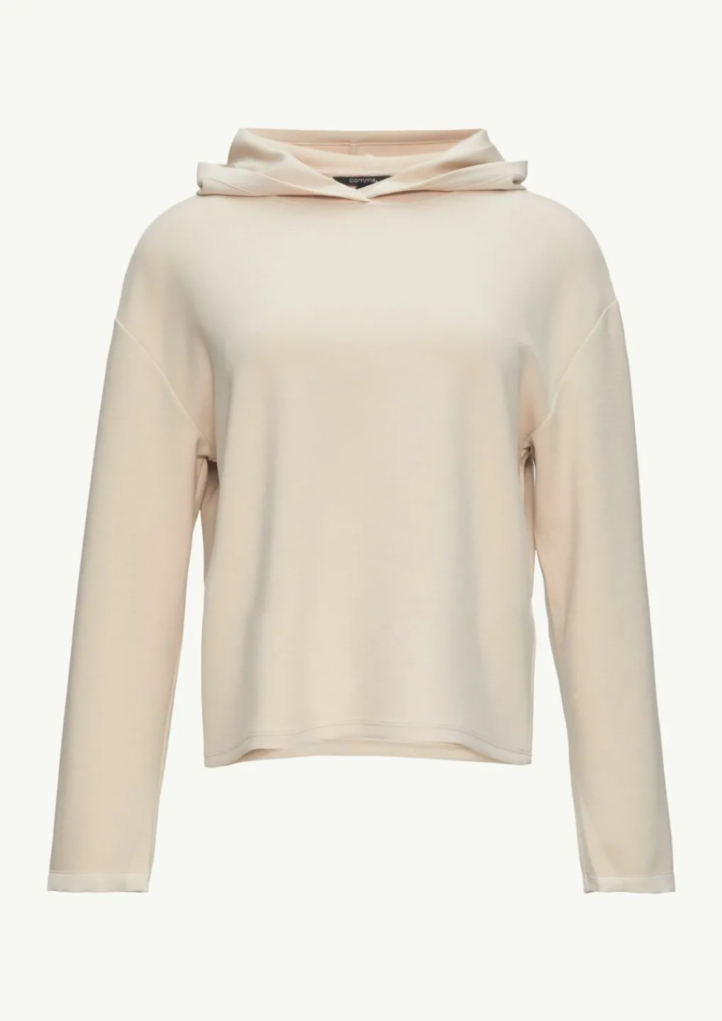 Weiches Kapuzenshirt mit Satin-Details-Comma Clearance