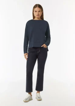 Weiches Sweatshirt mit Schlitz am Saum-Comma Sale