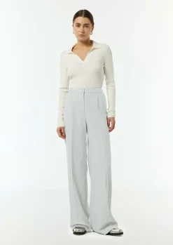 Wide-Leg-Hose aus fließendem Flanell-Comma Outlet