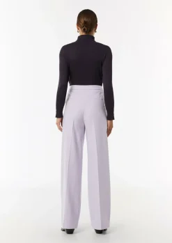 Wide-Leg-Hose aus fließendem Flanell-Comma Clearance