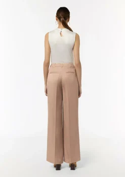 Wide-Leg-Hose aus Leinenmix-Comma Hot
