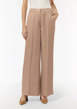 Wide-Leg-Hose aus Leinenmix-Comma Hot