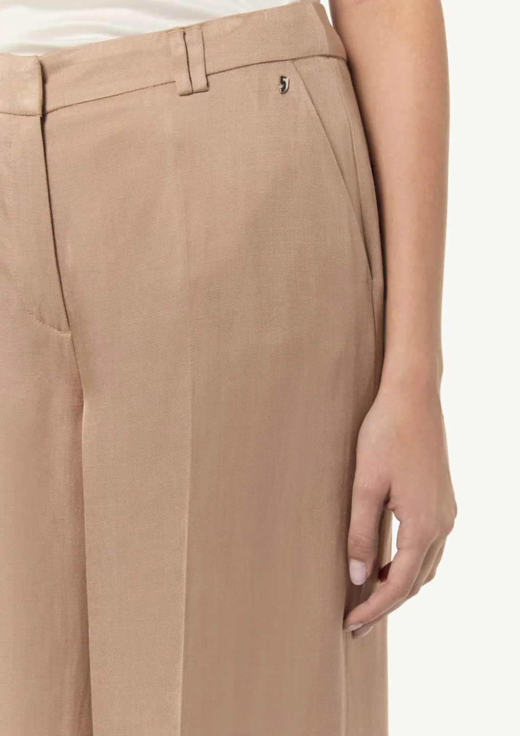 Wide-Leg-Hose aus Leinenmix-Comma Hot