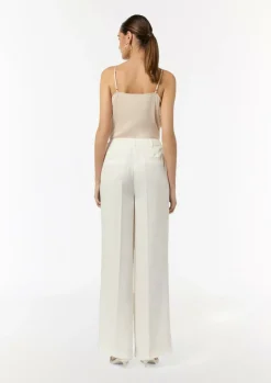 Wide-Leg-Hose aus Leinenmix-Comma New