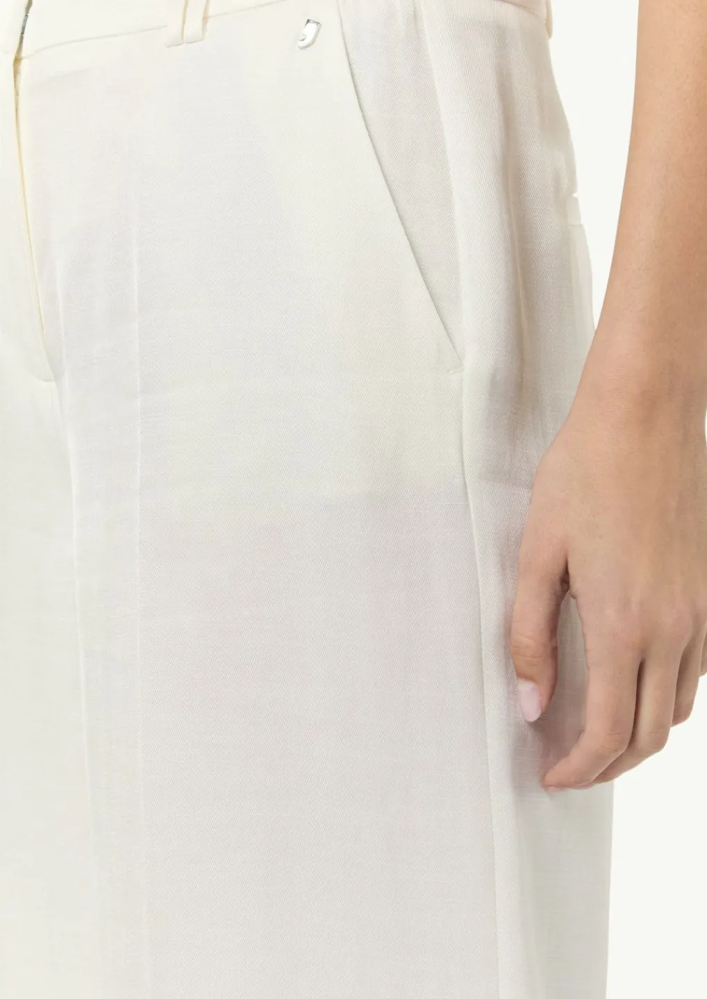 Wide-Leg-Hose aus Leinenmix-Comma New
