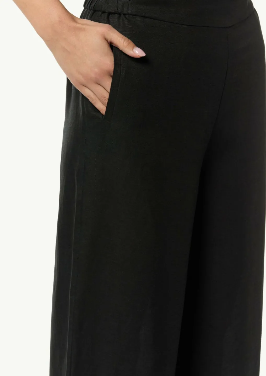 Wide-Leg-Hose aus Leinenmix-Comma Sale