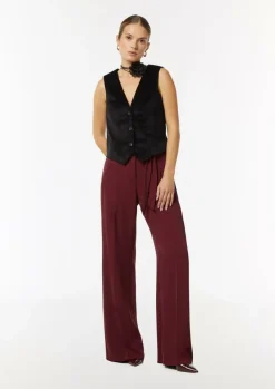 Wide-Leg-Hose mit Bindegürtel-Comma New