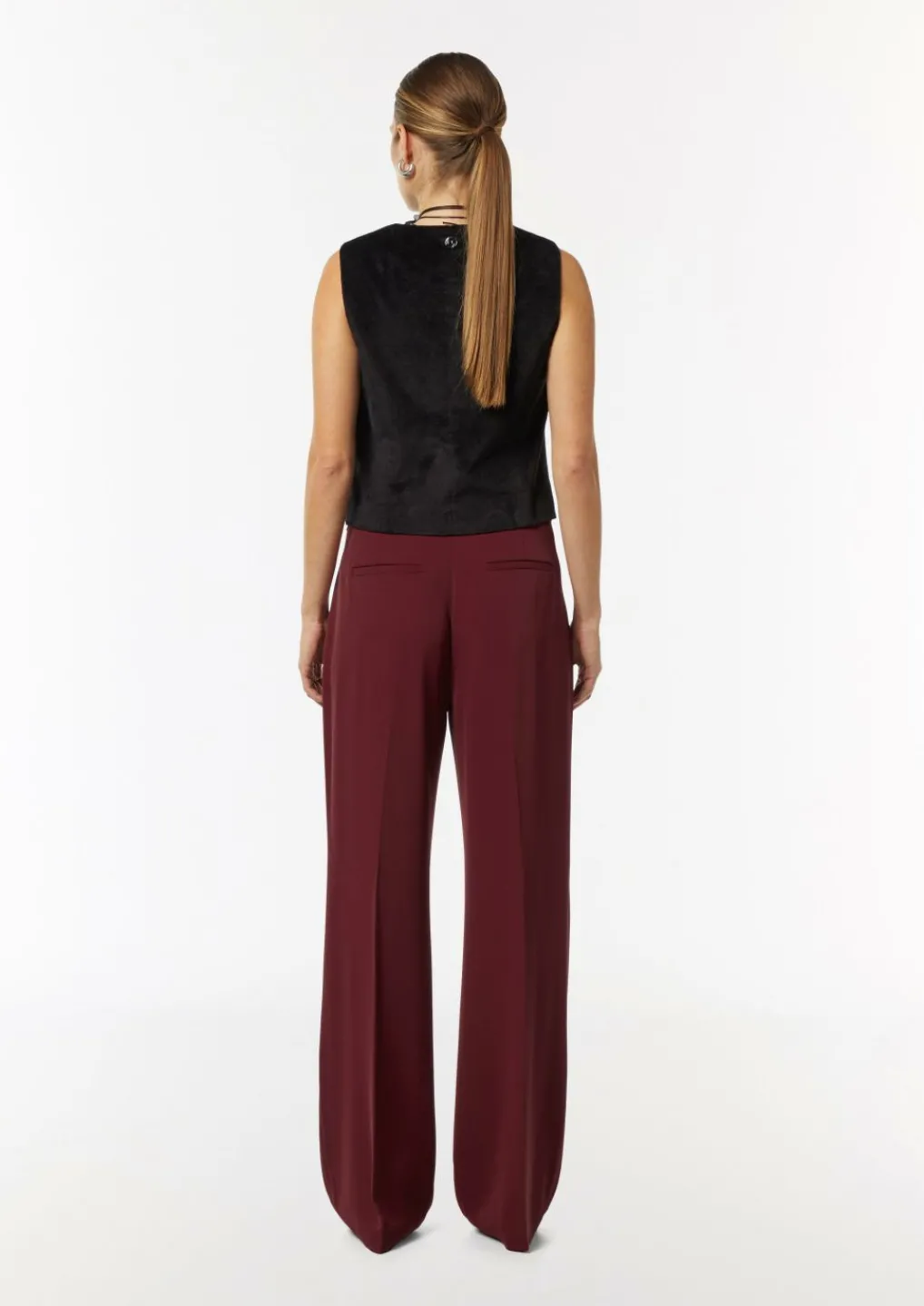 Wide-Leg-Hose mit Bindegürtel-Comma New