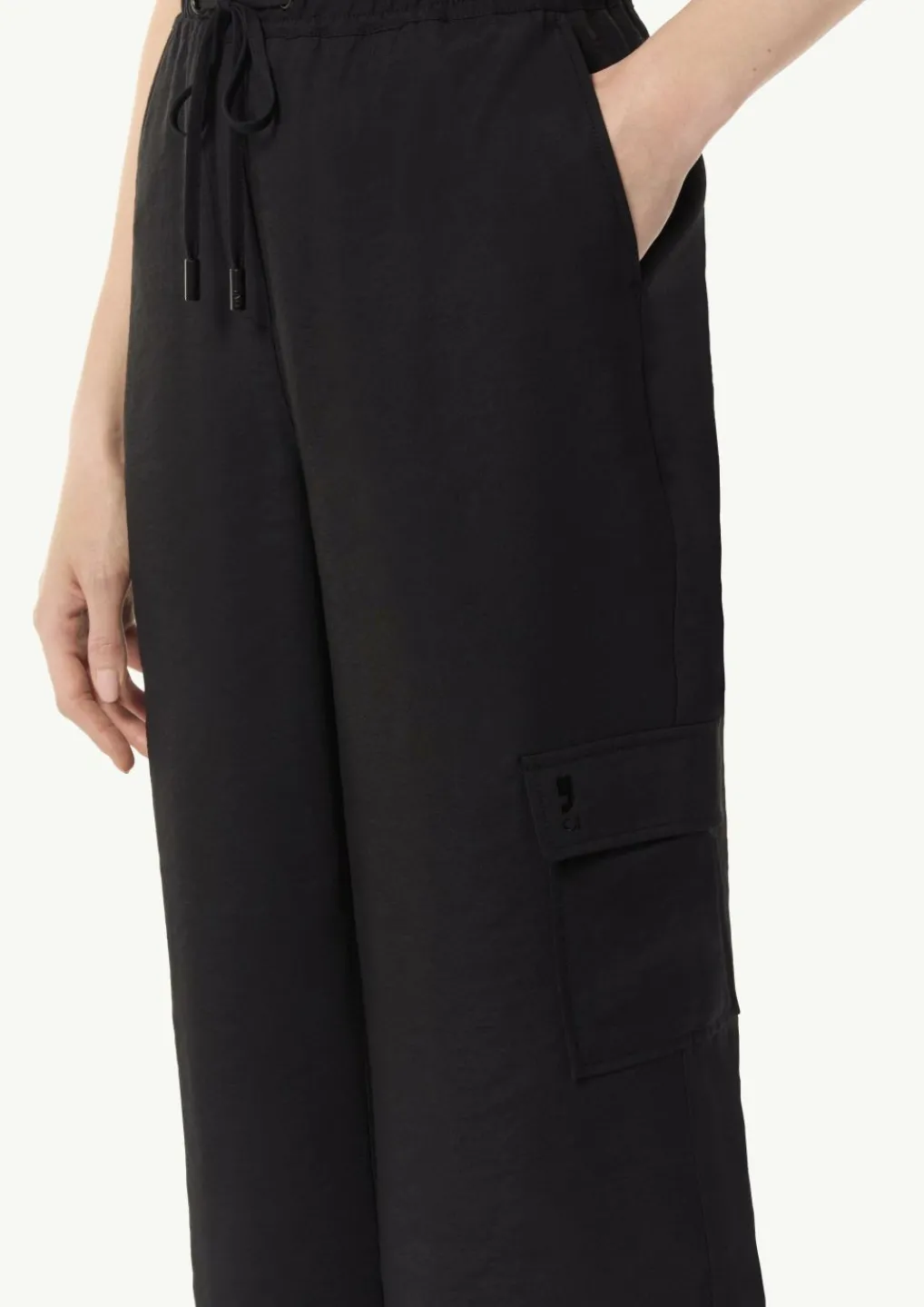 Wide-Leg-Hose mit Cargotaschen-Comma Discount