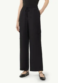 Wide-Leg-Hose mit Cargotaschen-Comma Discount