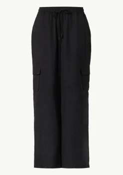 Wide-Leg-Hose mit Cargotaschen-Comma Discount