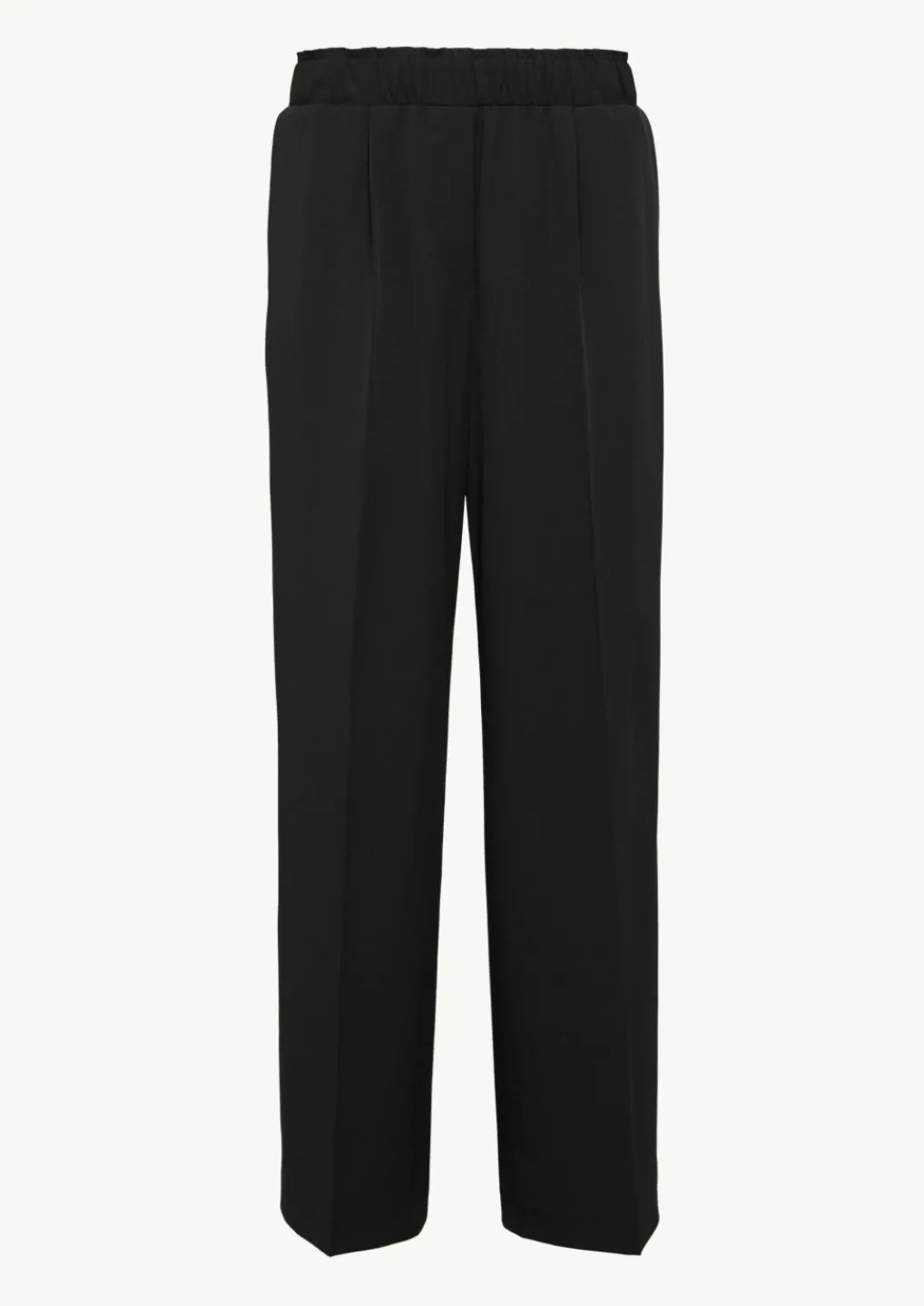 Wide-Leg-Hose mit gerafftem Bund-Comma Hot