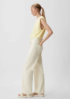 Wide leg-Jeans mit Tunnelzug-Comma Online