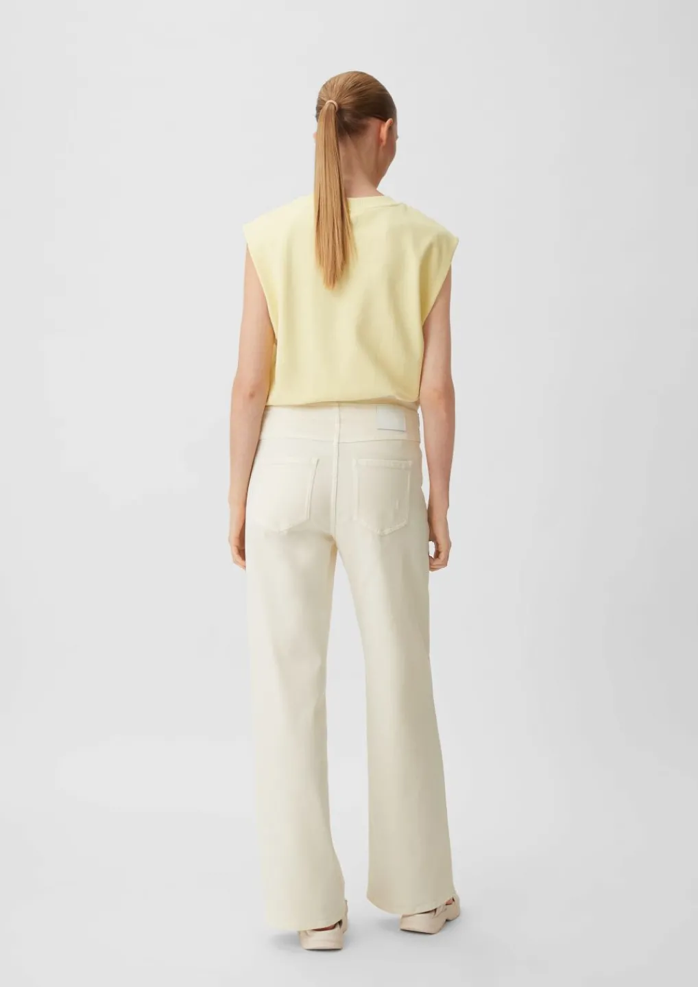 Wide leg-Jeans mit Tunnelzug-Comma Online