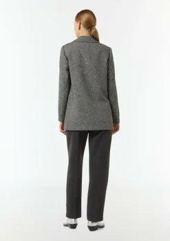 Wollmix-Blazer mit Pailletten-Details-Comma Sale
