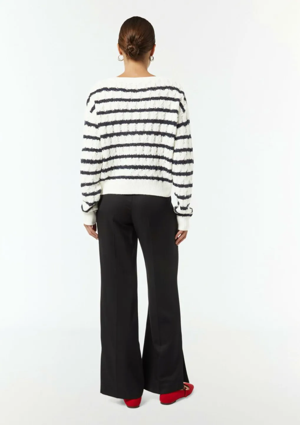 Zopfstrickpullover aus Wollmix-Comma Best