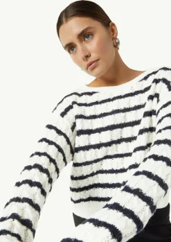 Zopfstrickpullover aus Wollmix-Comma Best