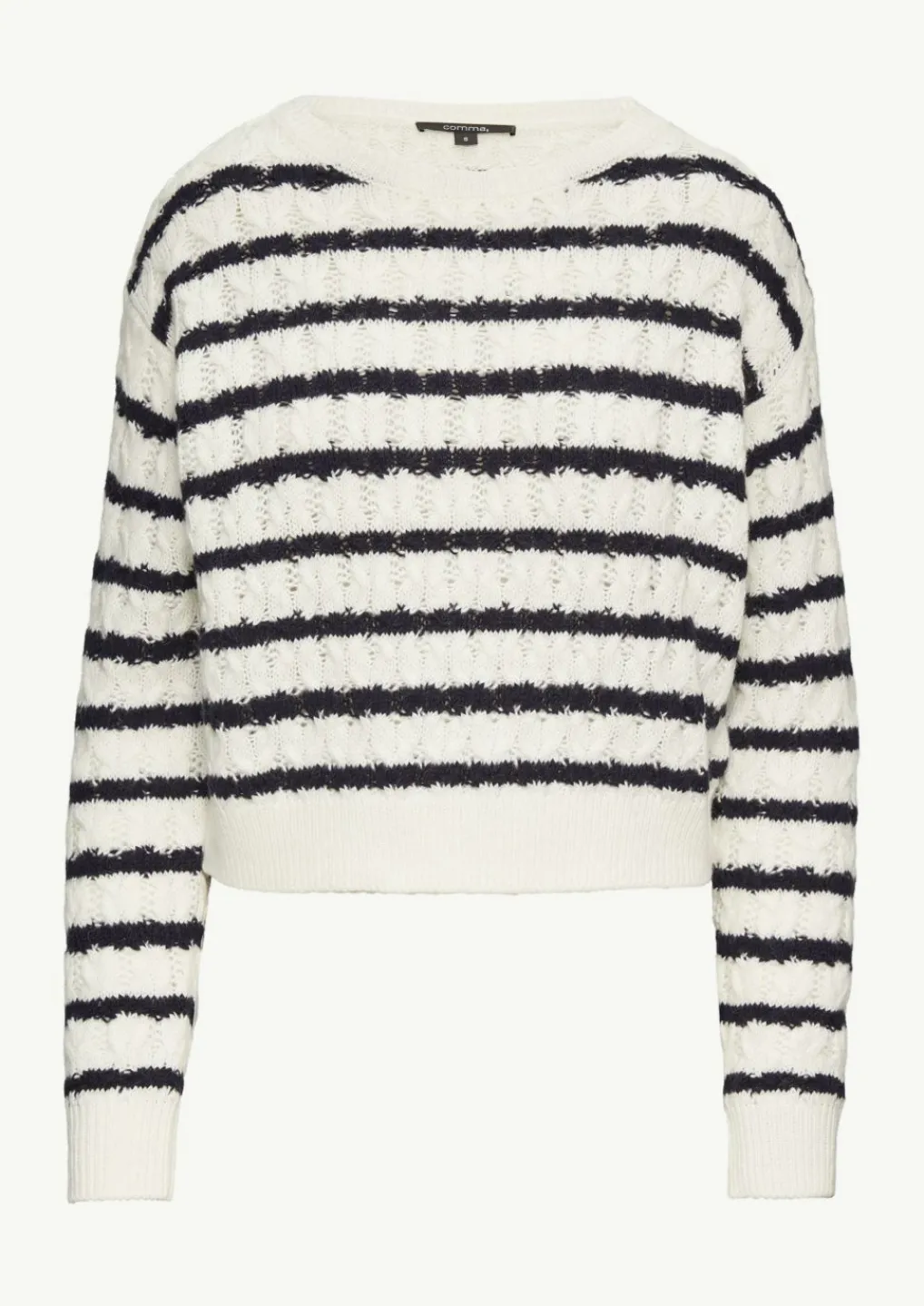 Zopfstrickpullover aus Wollmix-Comma Best